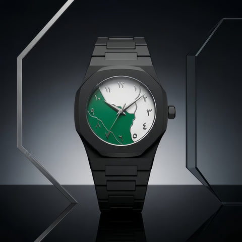 Arabic Aura Marble Dial